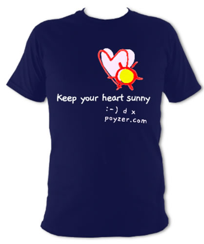 Sunny blue small logo t-shirt